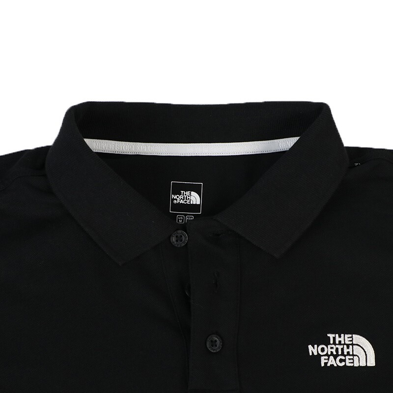 北面（TheNorthFace）户外男式休闲POLO衫短袖T恤3VRA