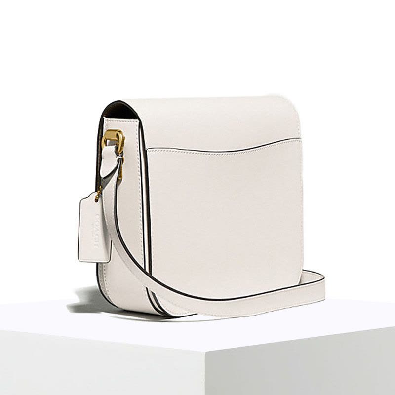 预订COACH\蔻驰 HUTTON SADDLE 豆腐方包单肩斜挎包 金属方扣粒面皮 20*18*7.5CM图片