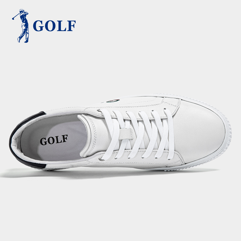 高尔夫/GOLF男鞋男士休闲鞋2020春季新款男鞋潮流百搭鞋子男时尚透气真皮板鞋