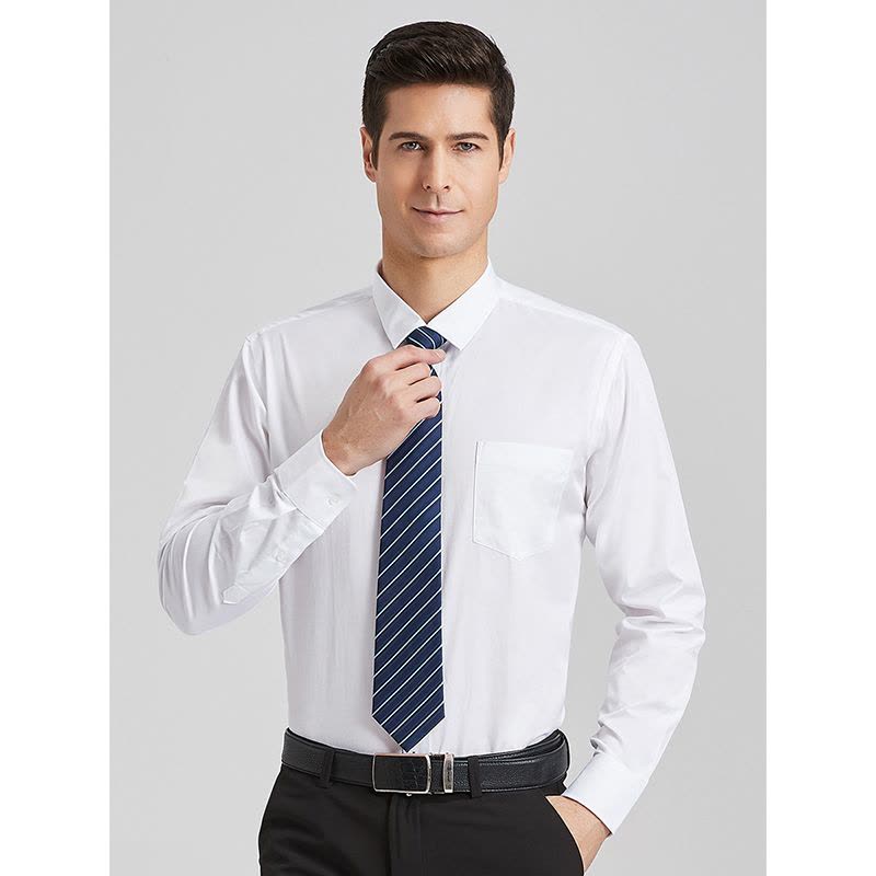 红豆相思鸟男装当季新品商务百搭时尚休闲长袖男士衬衫图片