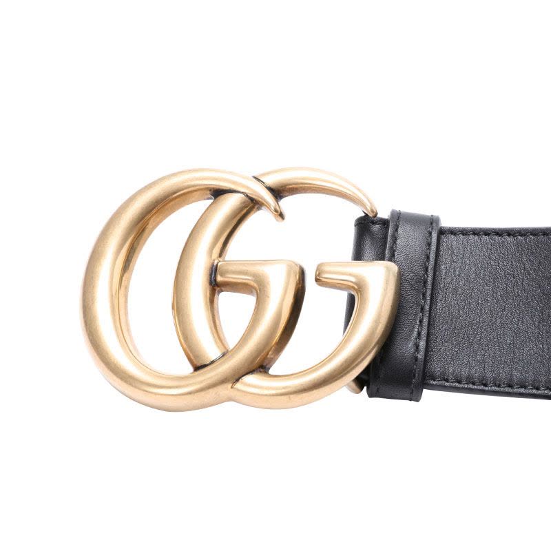 GUCCI 腰带 双G饰扣 光面皮 400593图片