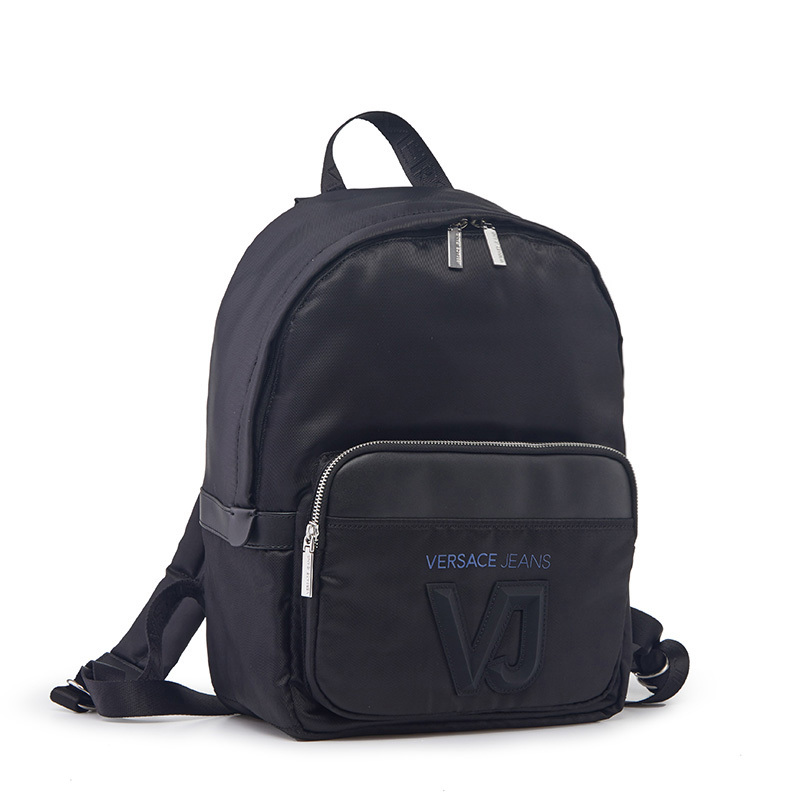 versacejeans范思哲奢侈品男士黑色尼龙双肩包e1ysbb0370720mag