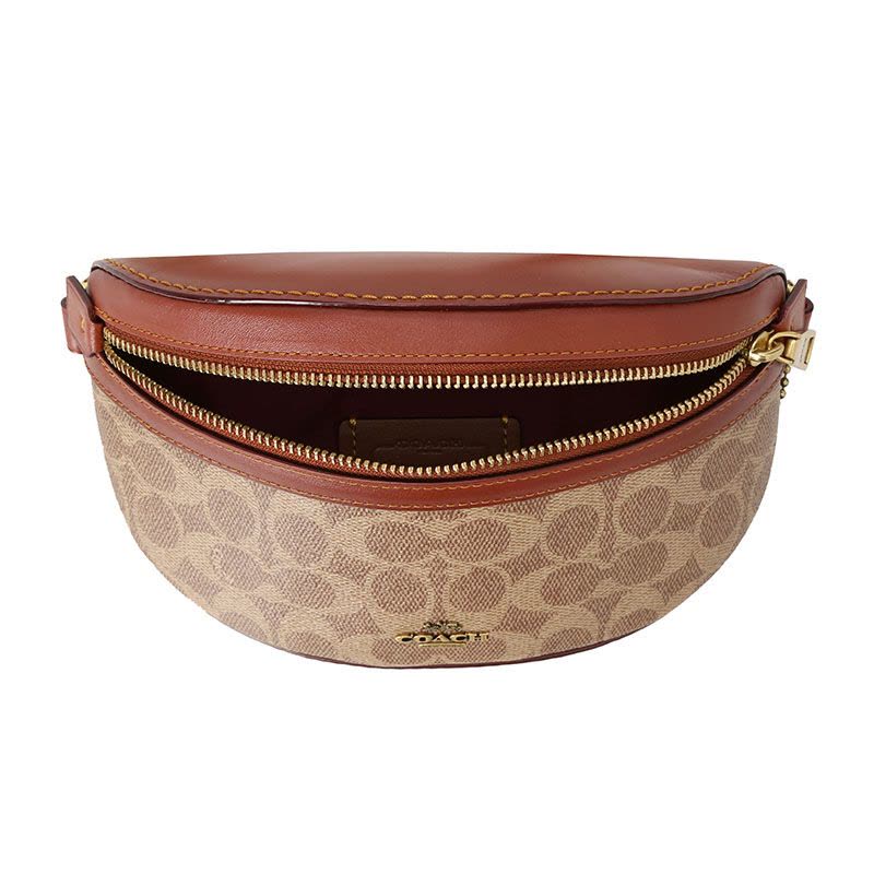 COACH\蔻驰 老花胸包/腰包 单肩斜挎包 字母马车老花图片