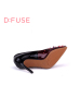 D:FUSE/迪芙斯春季牛皮浅口尖头超高跟单鞋女鞋DF61113117