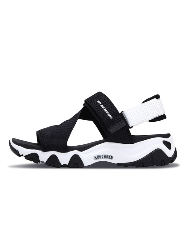 SKECHERS(斯凯奇)DLITES WOMEN系列中性时尚凉鞋夏季中性休闲鞋88888181-BKW