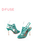 D：Fuse/迪芙斯羊反绒金属凉鞋女鞋子DF52111001_jmd36