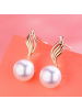 佰色传情(BRIR)925纯银耳钉淡水珍珠耳环女气质简约百搭耳饰