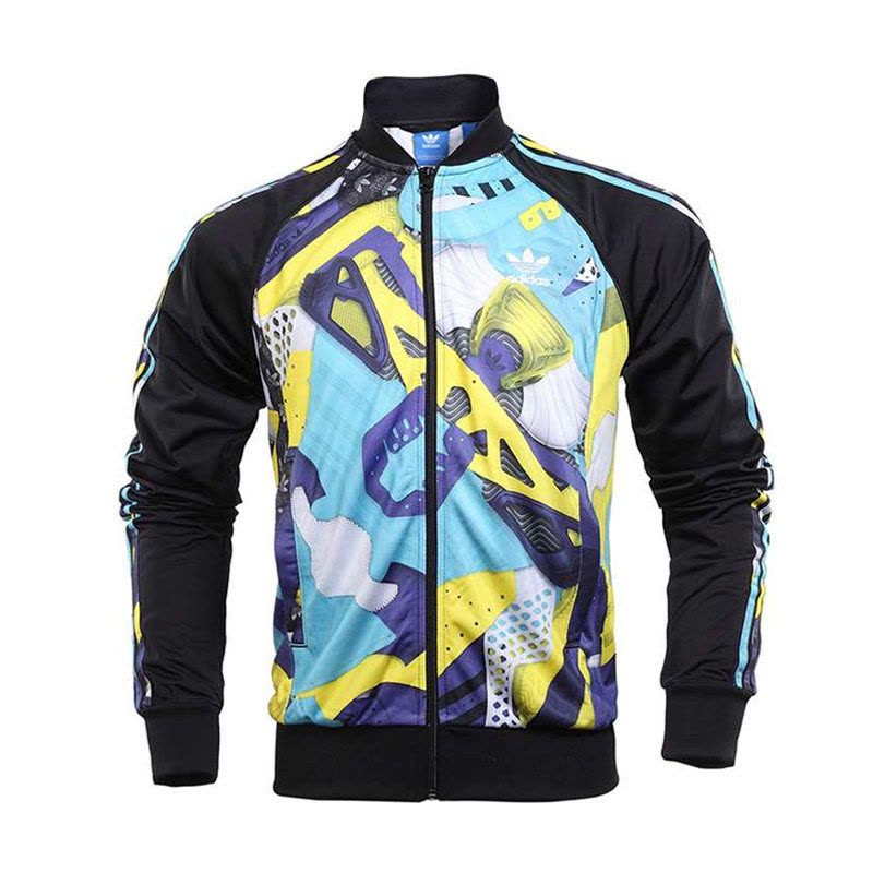 ADIDAS阿迪达斯男子上衣印花舒适修身休闲运动外套BK5924图片