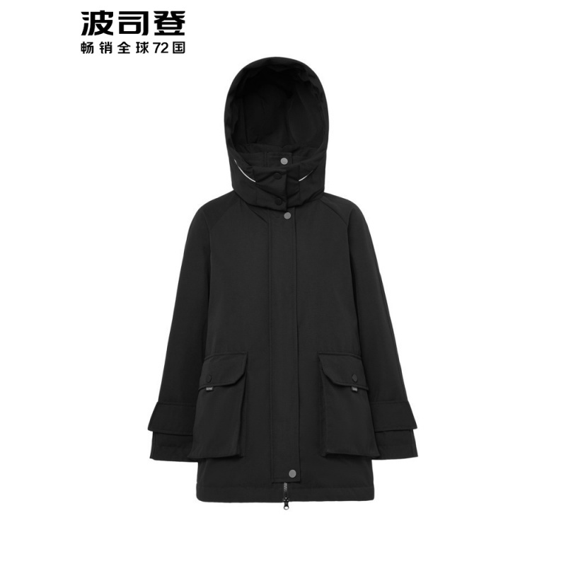 波司登女羽绒服中长款工装风新款冬季保暖外套