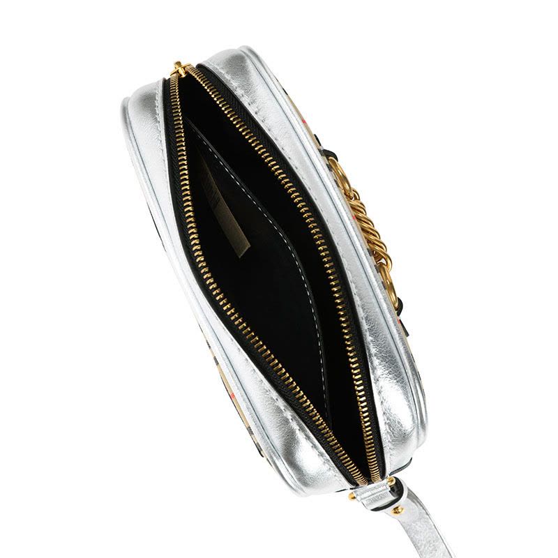 BURBERRY 金属装饰格纹腰包 8007352 棉19x14x5CM图片