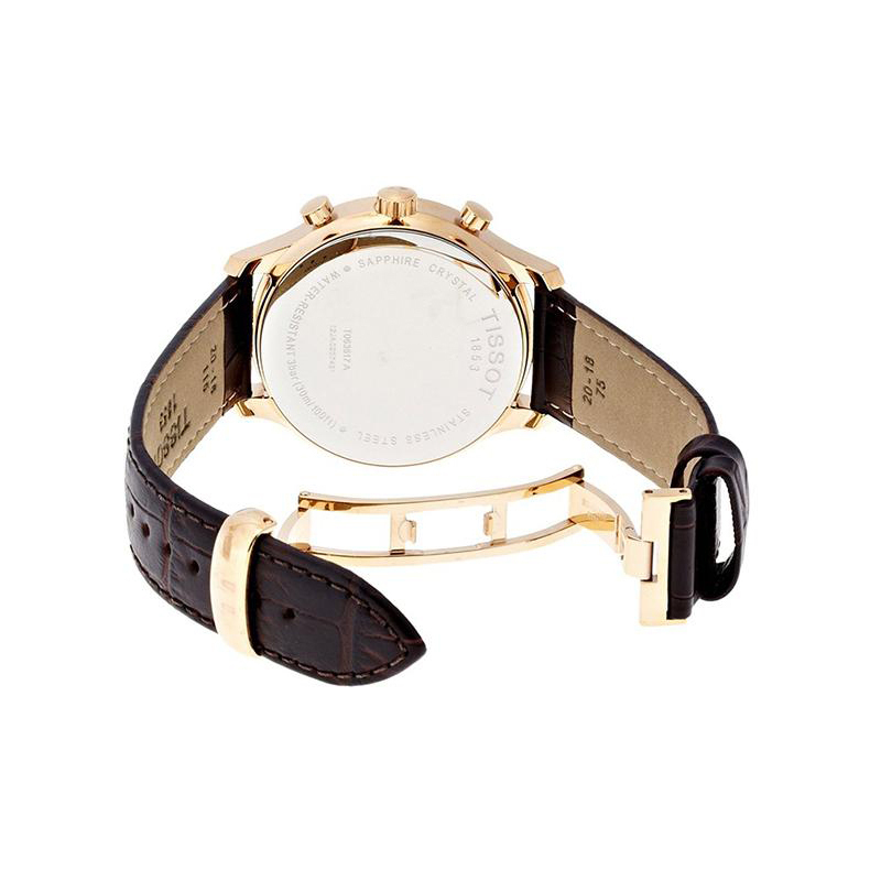 tissot天梭俊雅系列皮带男士手表石英表t0636173603700