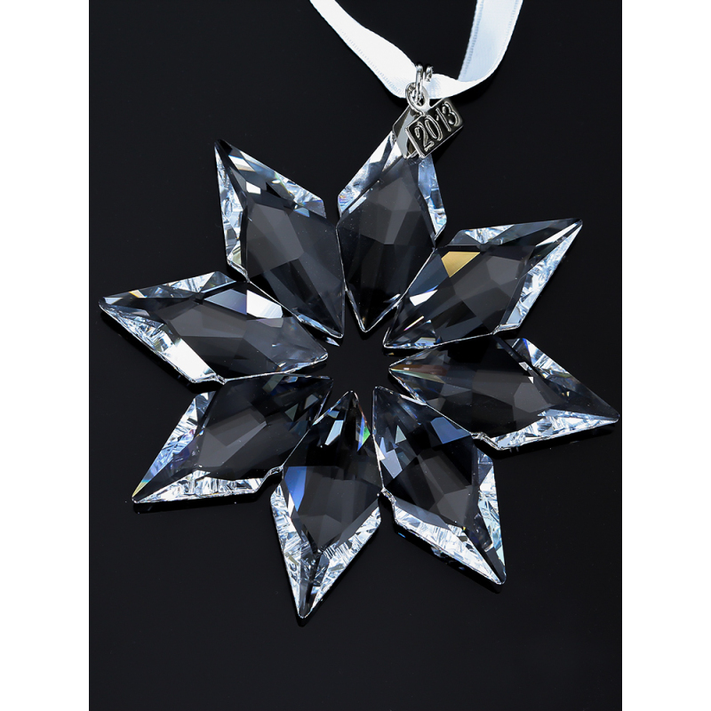 swarovski施华洛世奇2013年圣诞水晶大雪花挂件车挂人造水晶送恋人