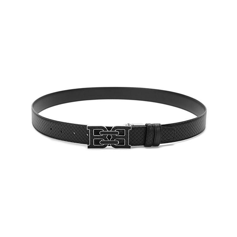 BALLY 巴利 男士 皮质板扣式双面皮带腰带 B CHAIN 35 M I