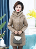 雪暖中年女士羽绒服女中长款韩版修身新款妈妈装冬装外套