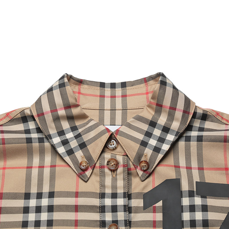 博柏利 burberry 女款棉质horseferry印花长袖休闲衬衫8058101