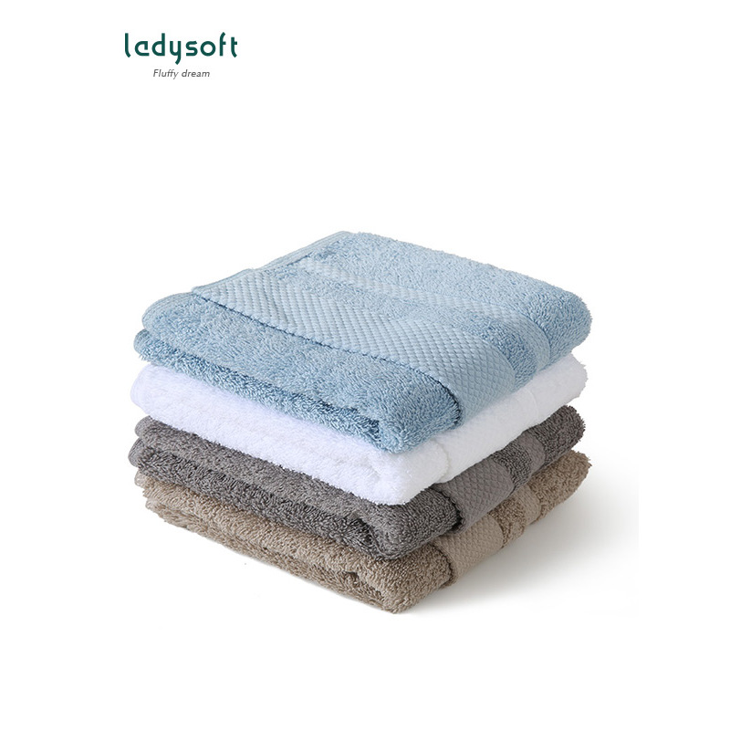 ladysoft家居 全棉16S断档小方巾32*32cm简约纯色酒店品质