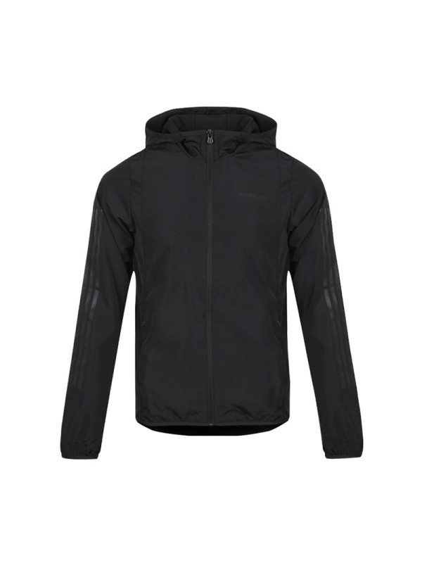 Adidas阿迪达斯男装上衣秋季连帽透气外套运动休闲夹克