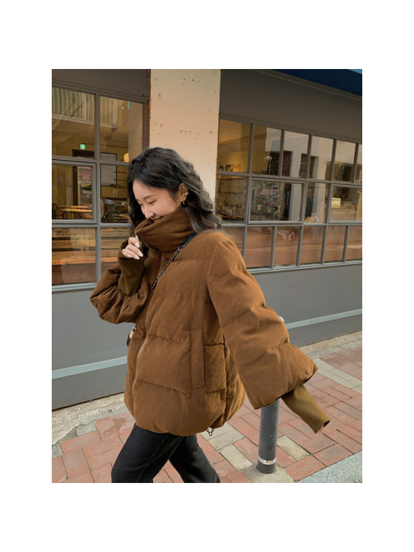 年棉衣女冬韩版宽松加厚灯芯绒外套时尚棉袄设计感潮流棉服