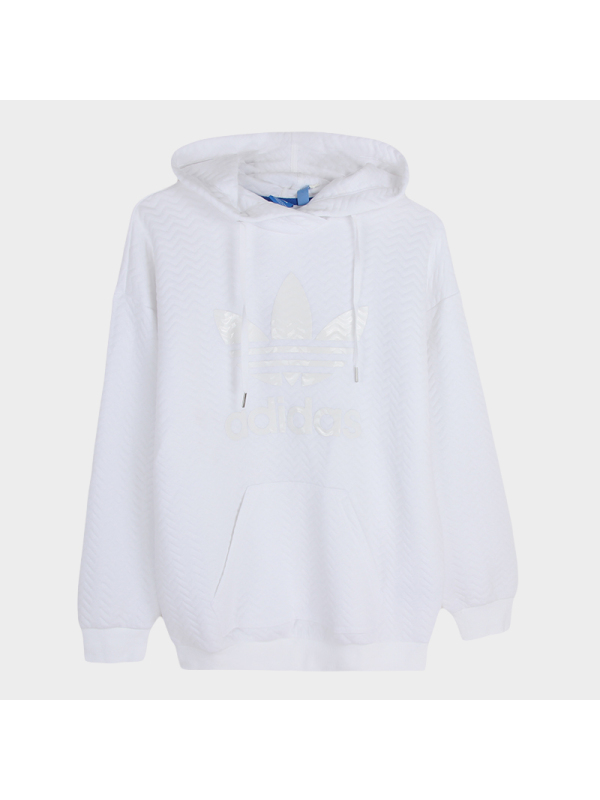 Adidas/阿迪达斯三叶草卫衣女春季针织连帽套头衫BJ8313