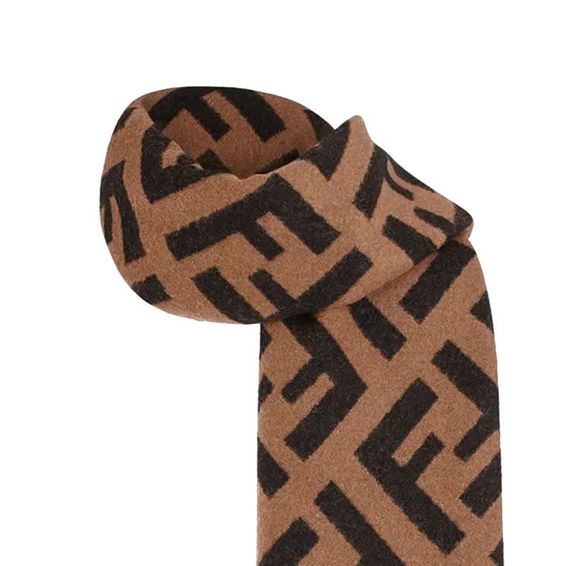 预订FENDI\芬迪 FF经典图案羊绒围巾45*170CM图片