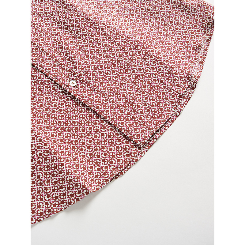 gucci古驰古奇酒红色飞机印花衬衫男士衬衫309115