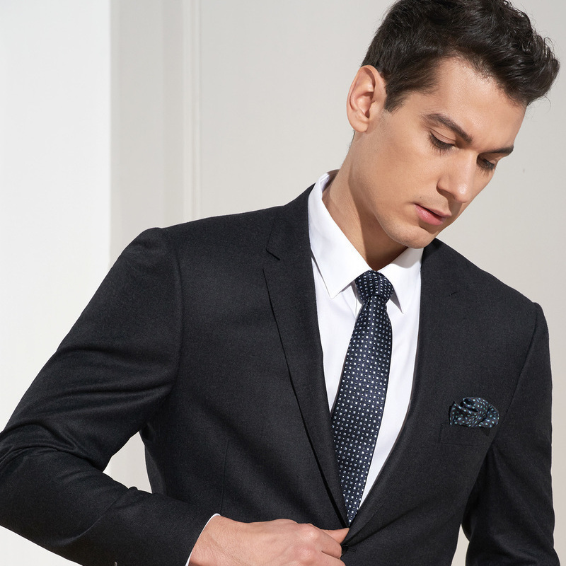 依文商务西服套装男士正装羊毛西装外套 青年ea561182