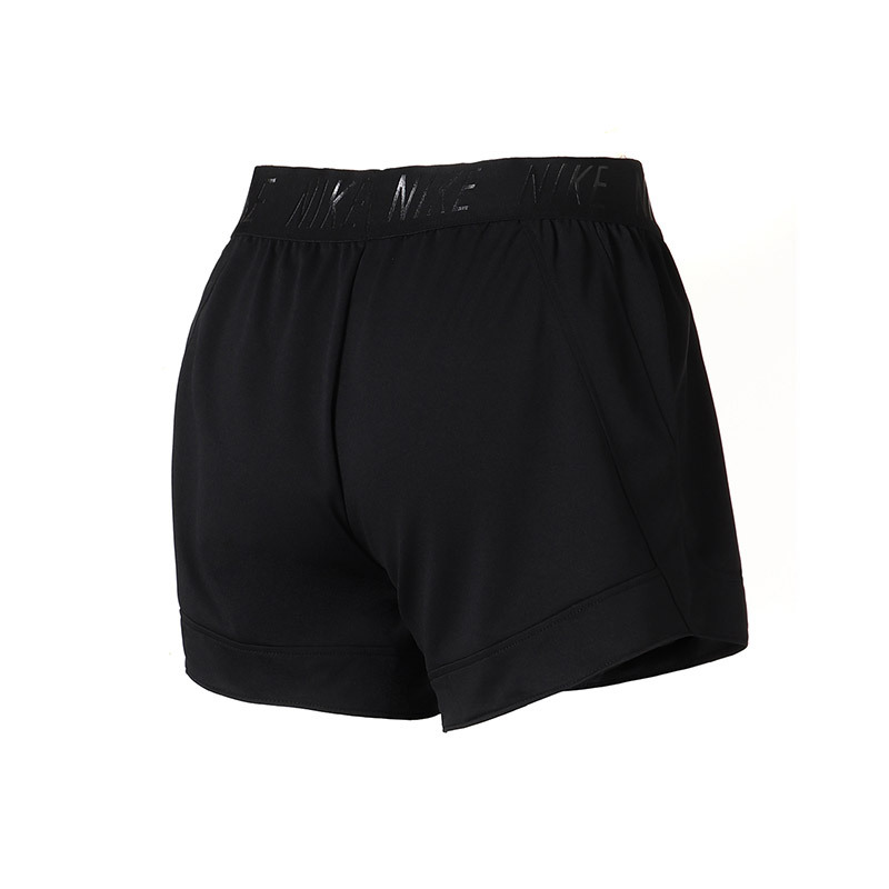 Nike耐克女运动短裤透气训练健身跑步运动裤890469.. L 890469-010黑+黑+白