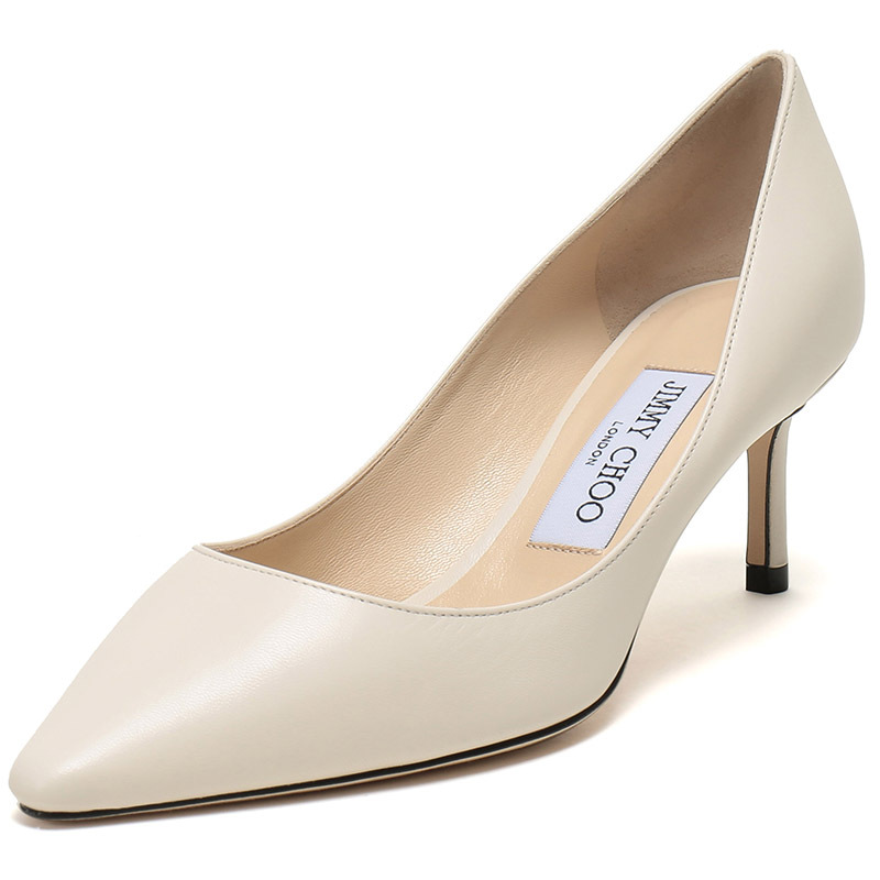 JIMMY CHOO 周仰杰 女士羊皮尖头高跟皮鞋 ROMY 60 KID 183