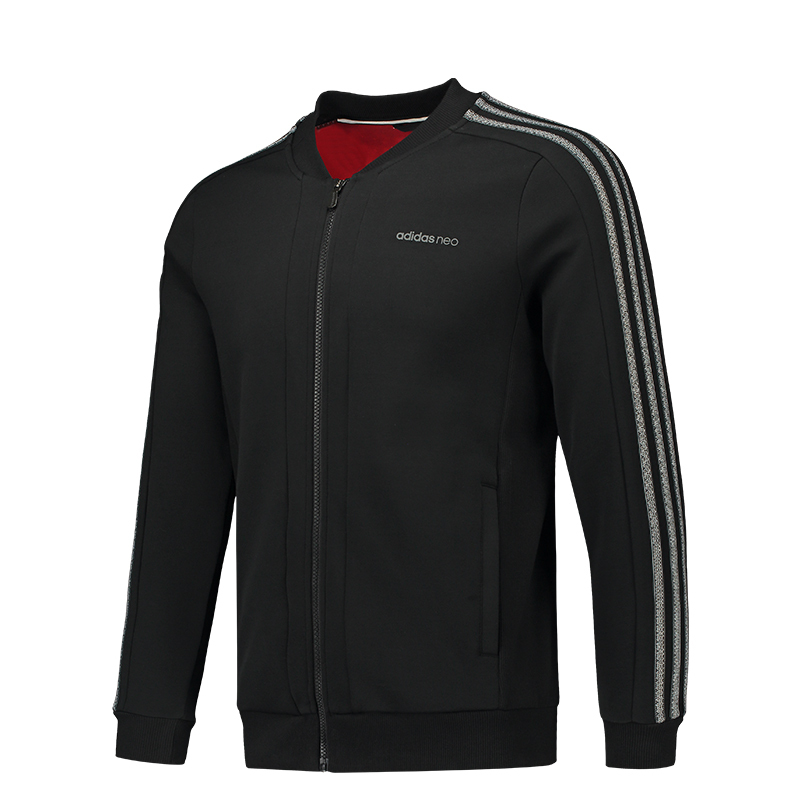 阿迪达斯neo外套男2018春季新款男士棒球服运动休闲夹克cv8360