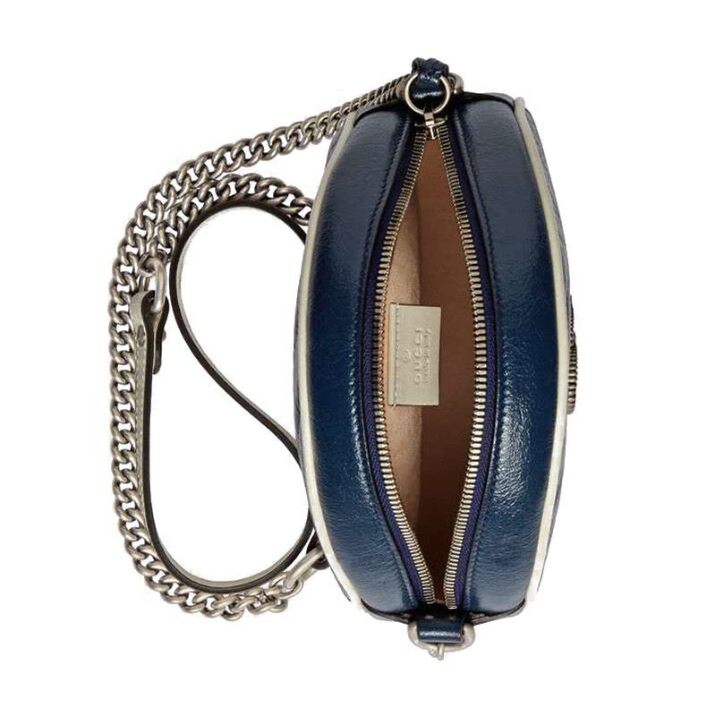 【预定】GUCCI/古驰GG Marmont系列圆形迷你肩背包 18.5*18.5*6.5CM图片