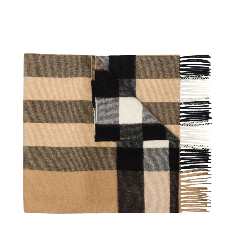 预订BURBERRY\博柏利 格纹羊绒围巾 36*200CM
