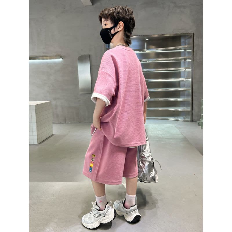 男童夏季套装2025新款儿童夏装短袖运动服薄款大童夏款帅气时髦潮图片