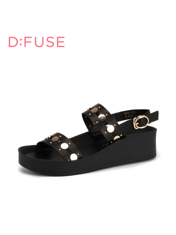 迪芙斯D:FUSE夏牛皮时尚通勤凉鞋女DF62111076