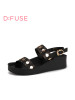 迪芙斯D:FUSE夏牛皮时尚通勤凉鞋女DF62111076