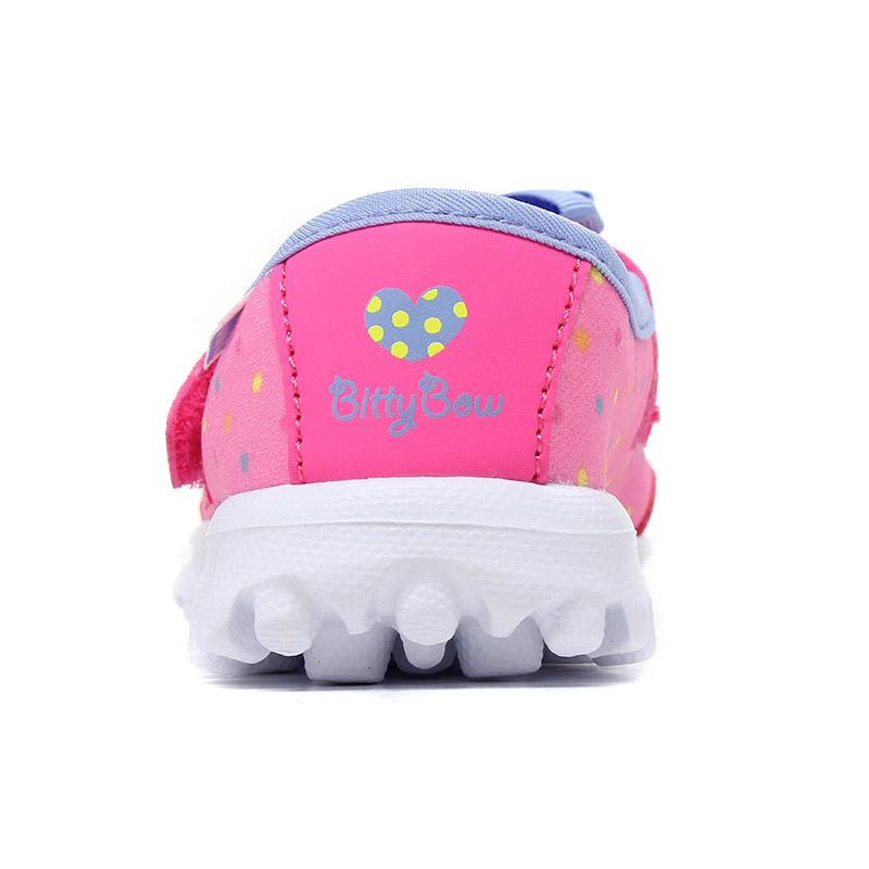 斯凯奇童 童鞋 女婴童0-4岁魔术贴健步鞋81134N/NPMT 81134N/NPMT桃+彩 20.5/105
