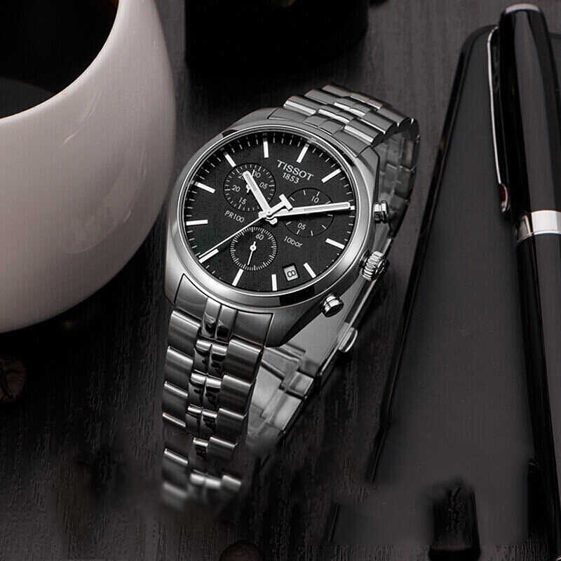 天梭tissot手表pr100系列简约大气时尚男士石英腕表