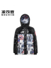 波司登漫威拼色时尚保暖中款短款羽绒服男士青年冬季潮