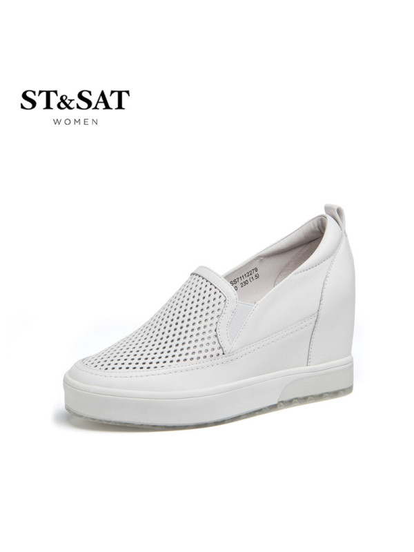 St&Sat/星期六牛皮圆头舒适单鞋女鞋SS71112279