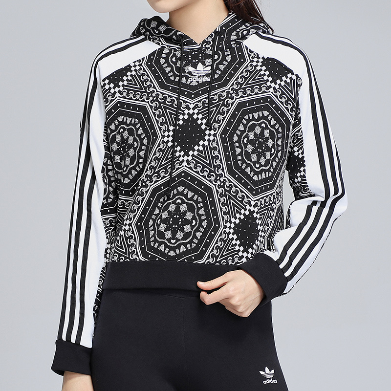 adidas阿迪达斯三叶草女基础运动休闲卫衣DX1158