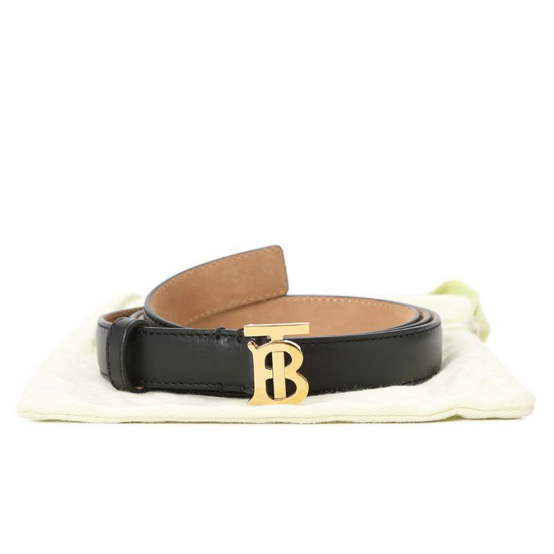 预售 博柏利 BURBERRY TB 腰带2D TB LOGO光面皮8023439 女款皮带女士腰带 金扣图片