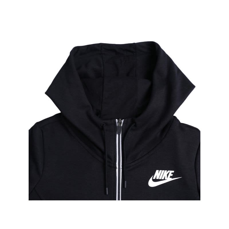 Nike耐克女上衣春针织休闲连帽开衫夹克外套885372-010图片