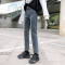 【HY&CO】牛仔裤女九分高腰2020新款显瘦宽松阔腿直筒裤