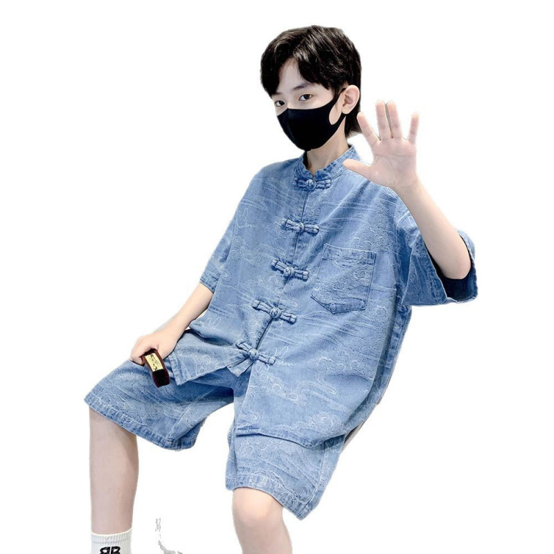 男童汉服套装2025新款男孩儿童演出表演服夏季中式国风唐装古装潮