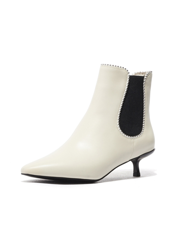 星期六(ST&SAT)旗下冬款尖头细跟切尔西短靴女DF94116551