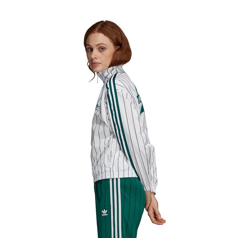 adidas阿迪达斯三叶女外套年防风服休闲条纹夹克DU9925图片