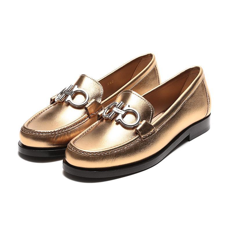Salvatore Ferragamo 菲拉格慕 女士皮革休闲鞋 0693738