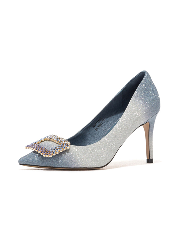 St&Sat/星期六 春季新款欧美风尖头浅口细高跟单鞋SS01111066