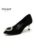 St&Sat/星期六商场同款浅口细跟中跟婚鞋女单鞋SS73111170