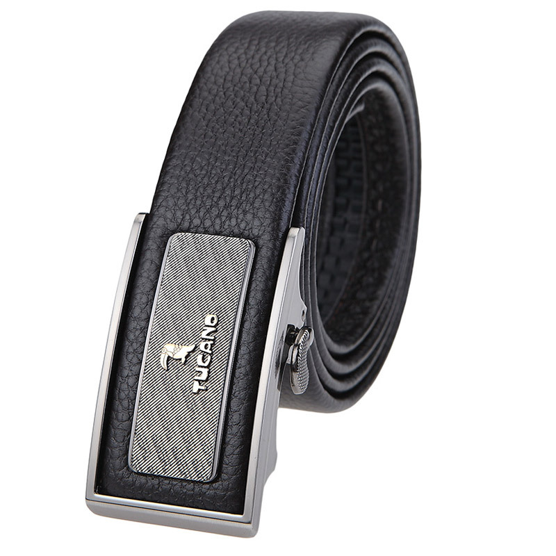 啄木鸟tucano男士皮带头层牛皮商务系列内嵌式自动扣牛皮腰带wde1251