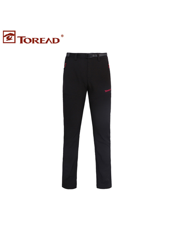 探路者（TOREAD）冲锋裤男女秋冬加绒加厚防水防风软壳裤HAME92074